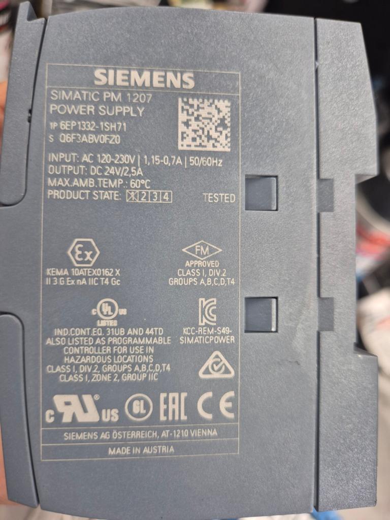 Siemens SIMATIC PM 1207 Voeding 24V/2.5A, Ophalen of Verzenden