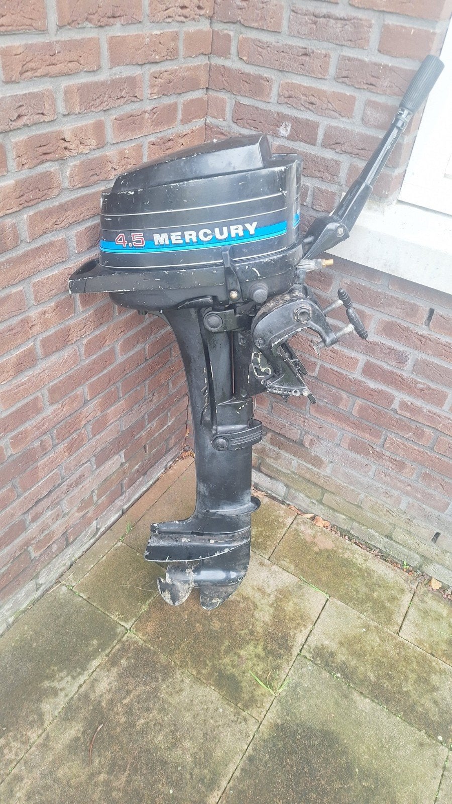 Mercury 4.5 PK Buitenboordmotor langstaart, Watersport en Boten, Ophalen, Gebruikt, Minder dan 5 pk, Buitenboordmotor