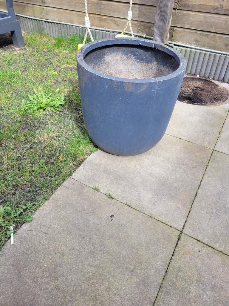 Stenen bloempot 50*50cm, Ophalen, Rond, Steen, Minder dan 30 cm