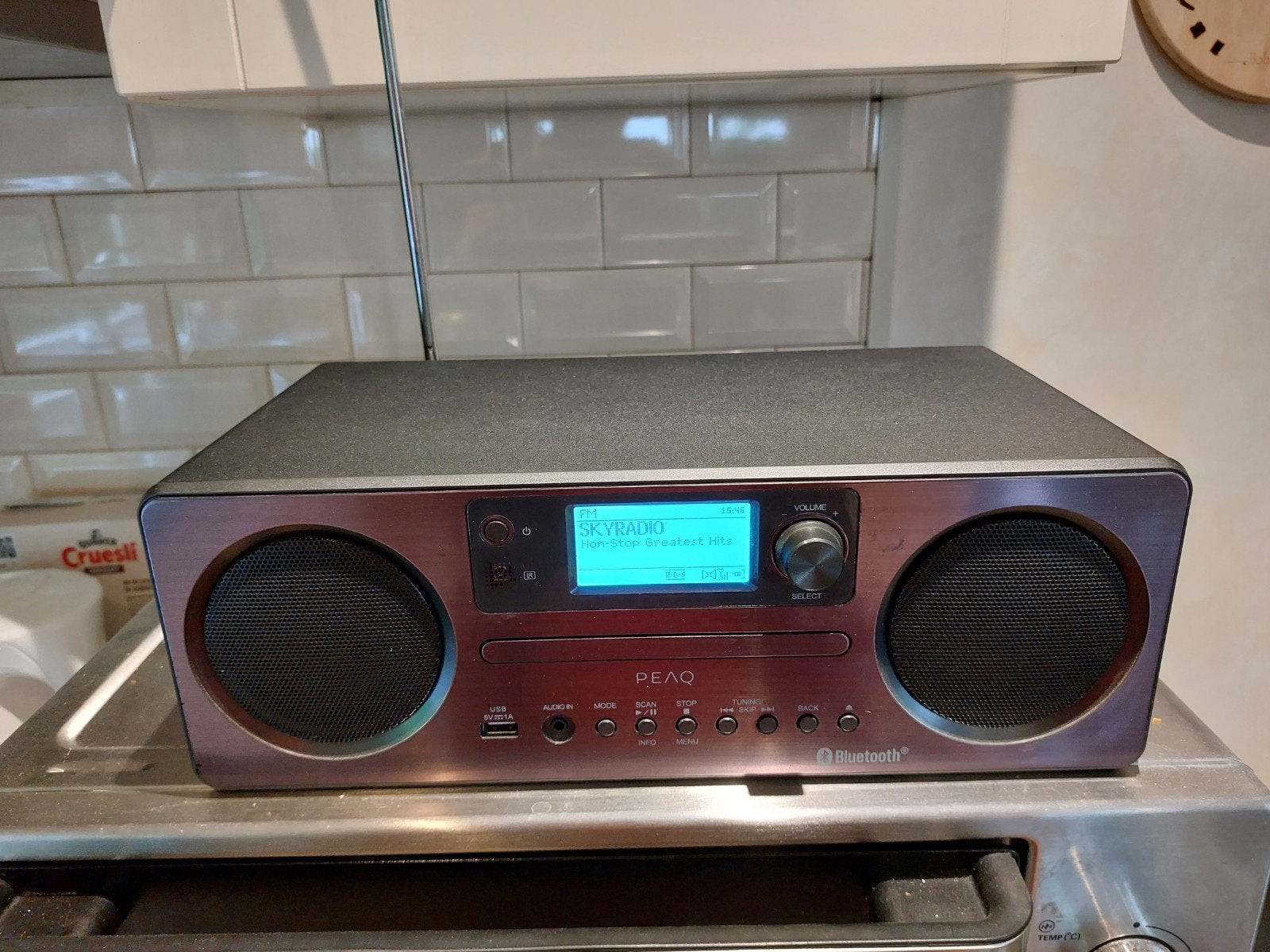 PEAQ PDR350BT-B digitale radio dab+ bleutooth internet, Ophalen of Verzenden, Zo goed als nieuw