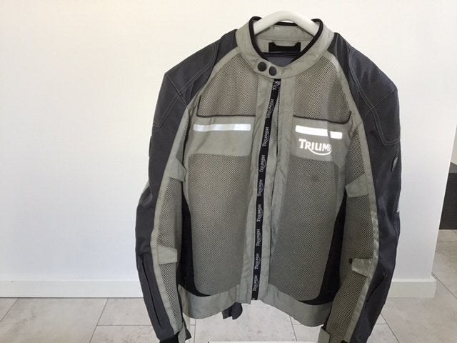 Motorzomerjas heren Triumph, mt 44/54., Motoren, Kleding | Motorkleding, Ophalen of Verzenden, Tweedehands, Heren, Jas | textiel