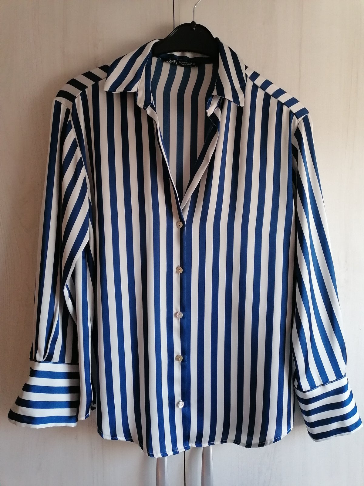 Nieuwe Blouse merk Zara maat XS streep blauw/wit, Ophalen of Verzenden, Zo goed als nieuw, Maat 34 (XS) of kleiner, Blauw