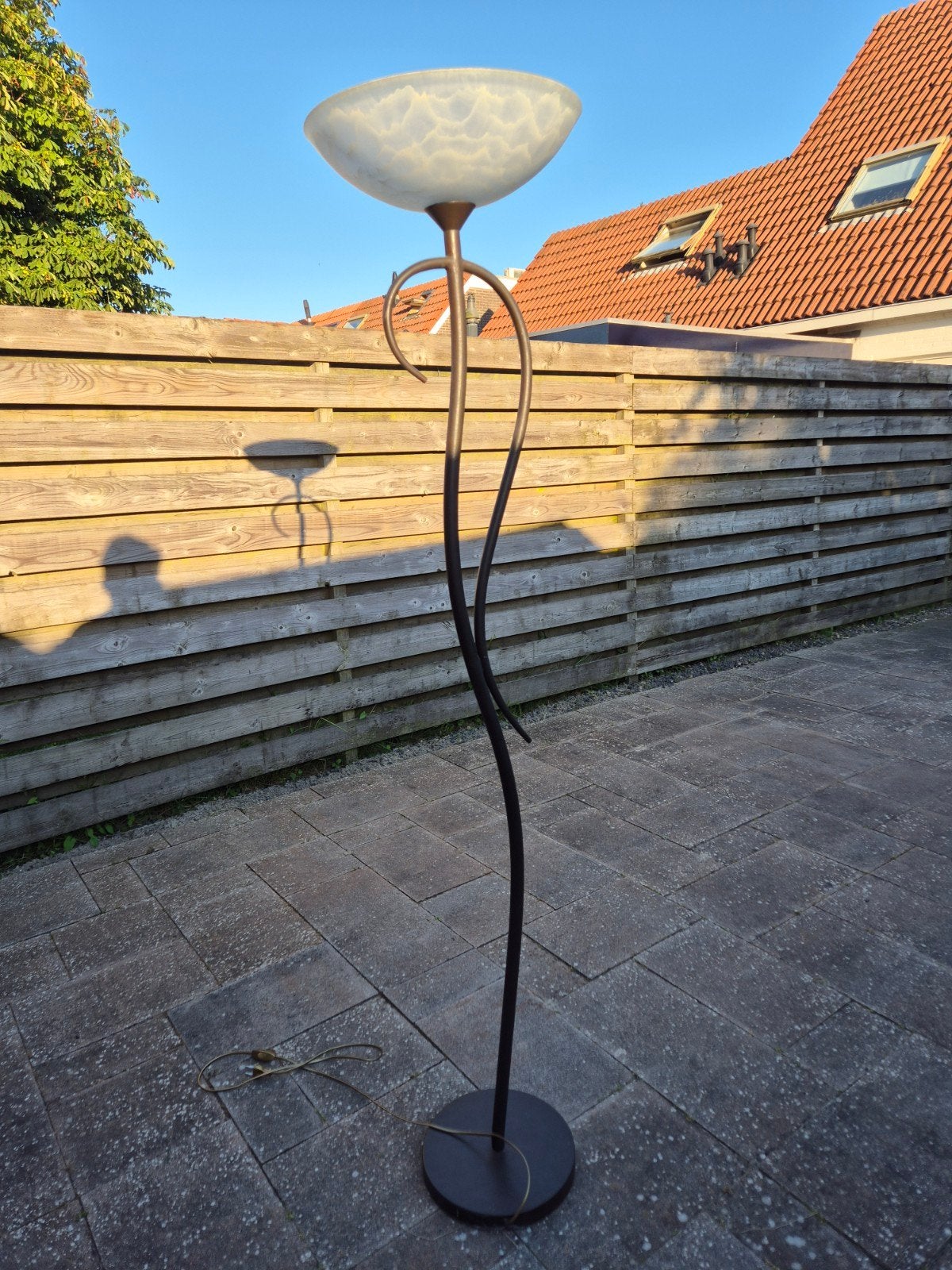 Metalen lamp. Zware kwaliteit., Ophalen, Zo goed als nieuw, 150 tot 200 cm