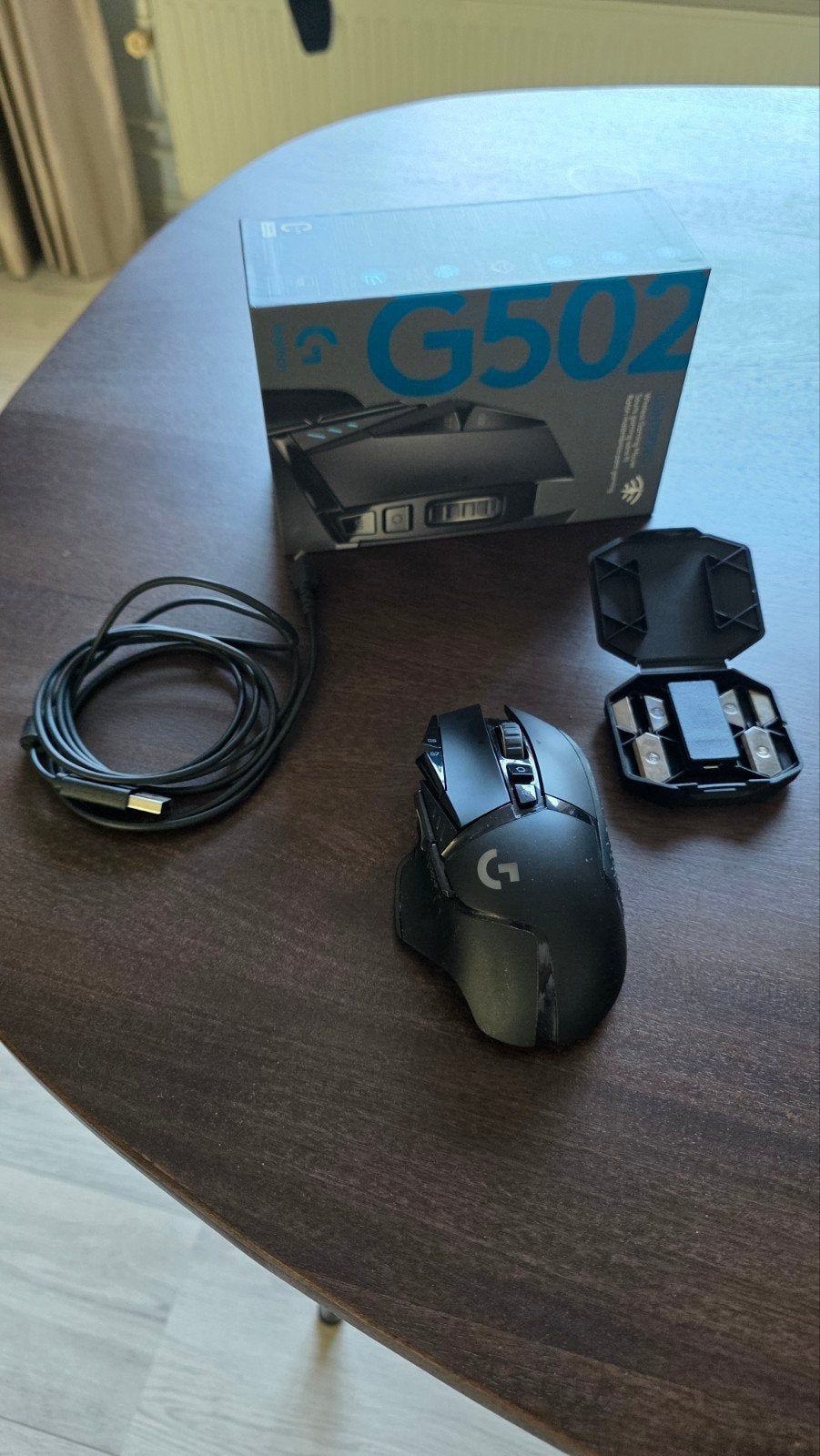 Logitech G502 Lightspeed Gaming Muis - Zo goed als nieuw, Computers en Software, Muizen, Ophalen, Rechtshandig, Muis, Zo goed als nieuw