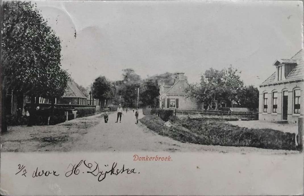 Donkerbroek (Friesland) – 1903, Ophalen of Verzenden, Voor 1920, Gelopen, Friesland
