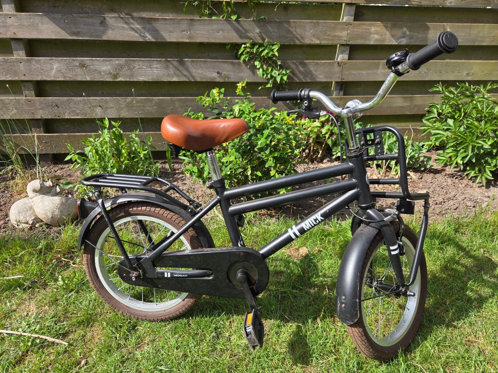MICK kinderfiets met voordrager - 16 inch, Fietsen en Brommers, Fietsen | Kinderfietsjes, Ophalen, Gebruikt, 16 tot 20 inch