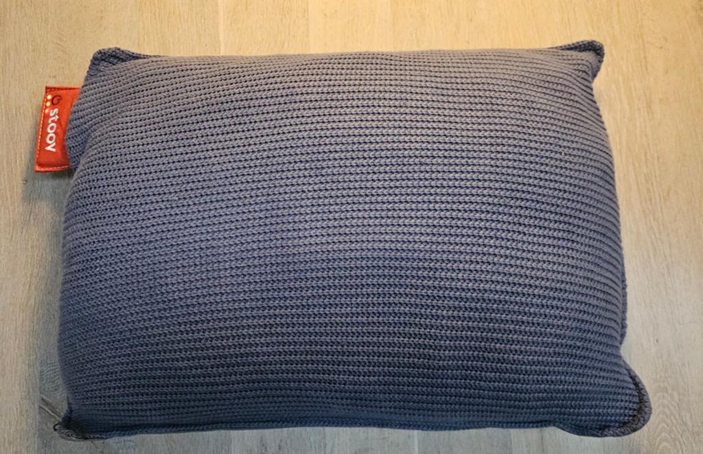 Stoov Ploov warmtekussen 65x45 cm knitted grey, Ophalen of Verzenden, Zo goed als nieuw, Grijs, Rechthoekig