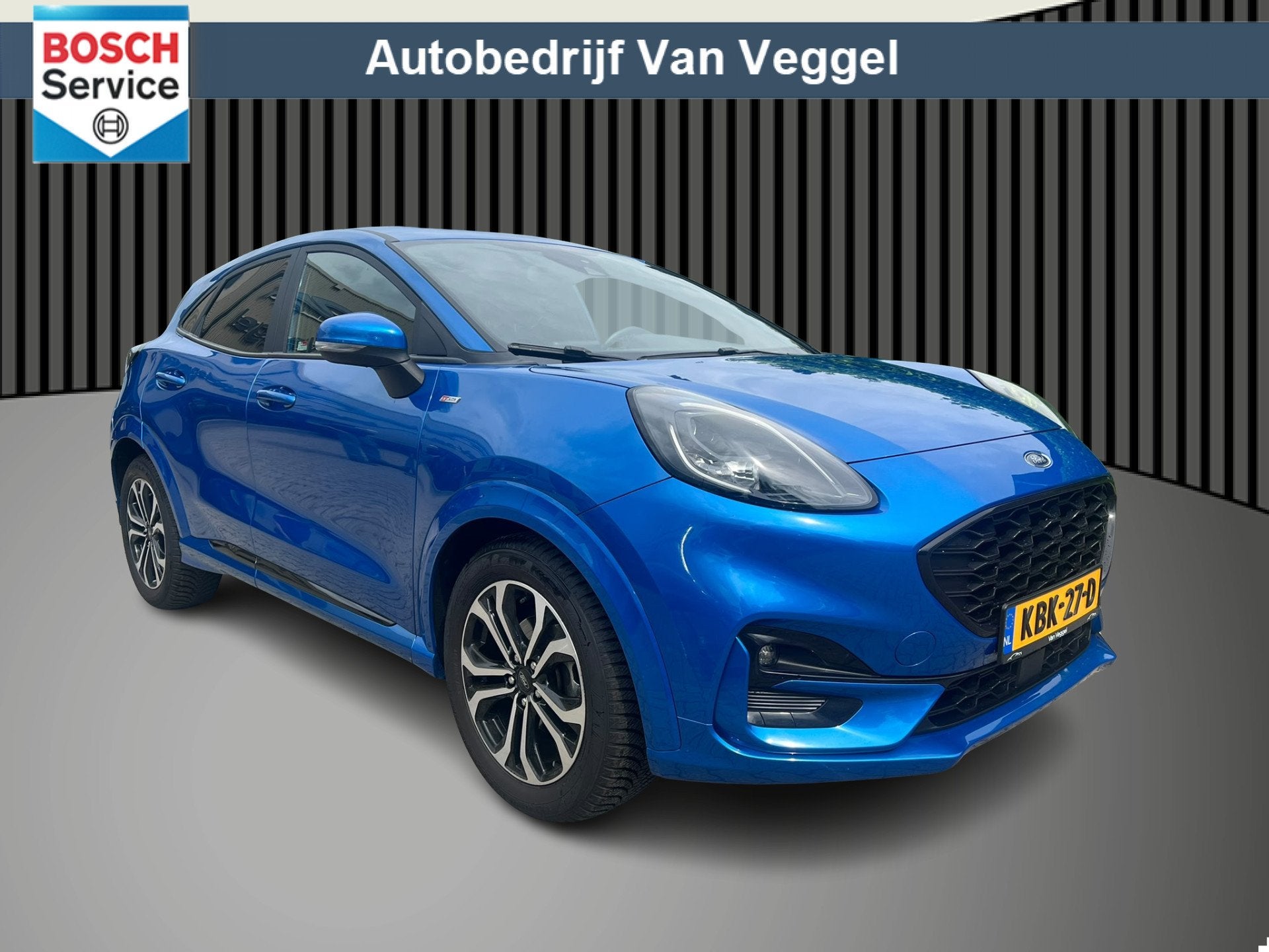 Ford Puma 1.0 EcoBoost Hybrid ST-Line virtual cockpit, stoel, Auto's, Voorwielaandrijving, Blauw, Parkeerassistent, Bedrijf