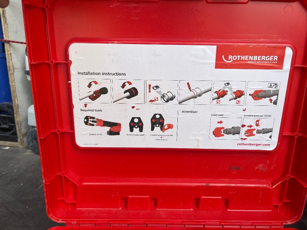 Rothenberger perstang, Ophalen, Zo goed als nieuw, Gereedschapsset