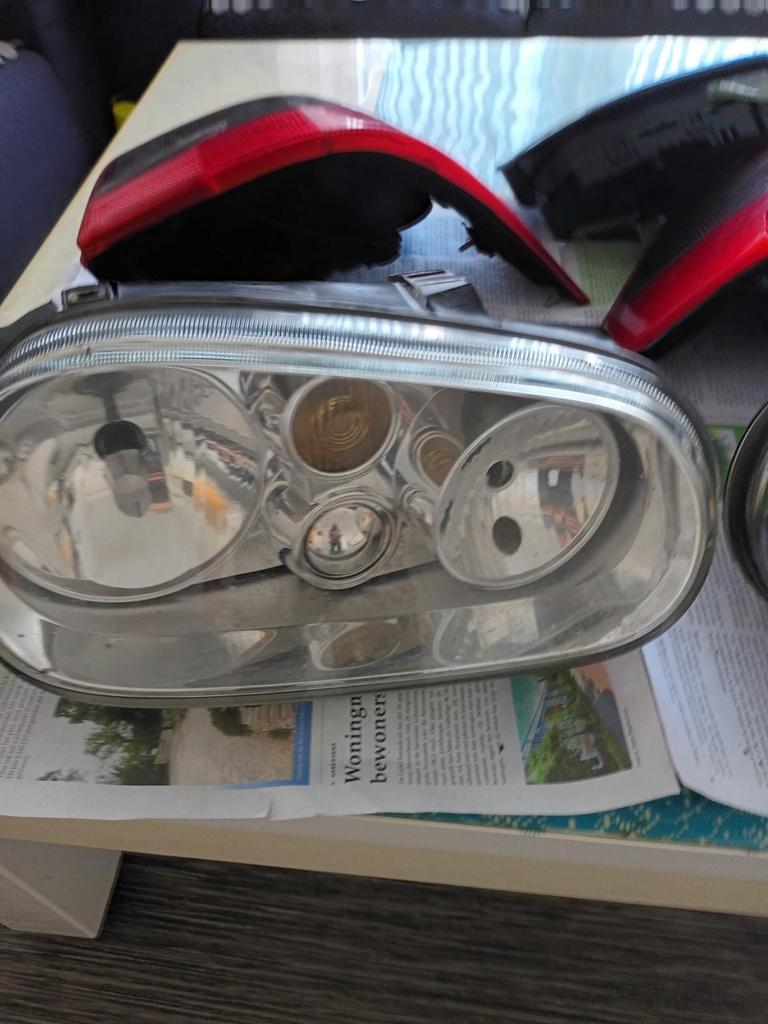 Golf 4 Koplampen, Achterlichten Dynamisch & Tellerklok, Ophalen, Gebruikt, Volkswagen