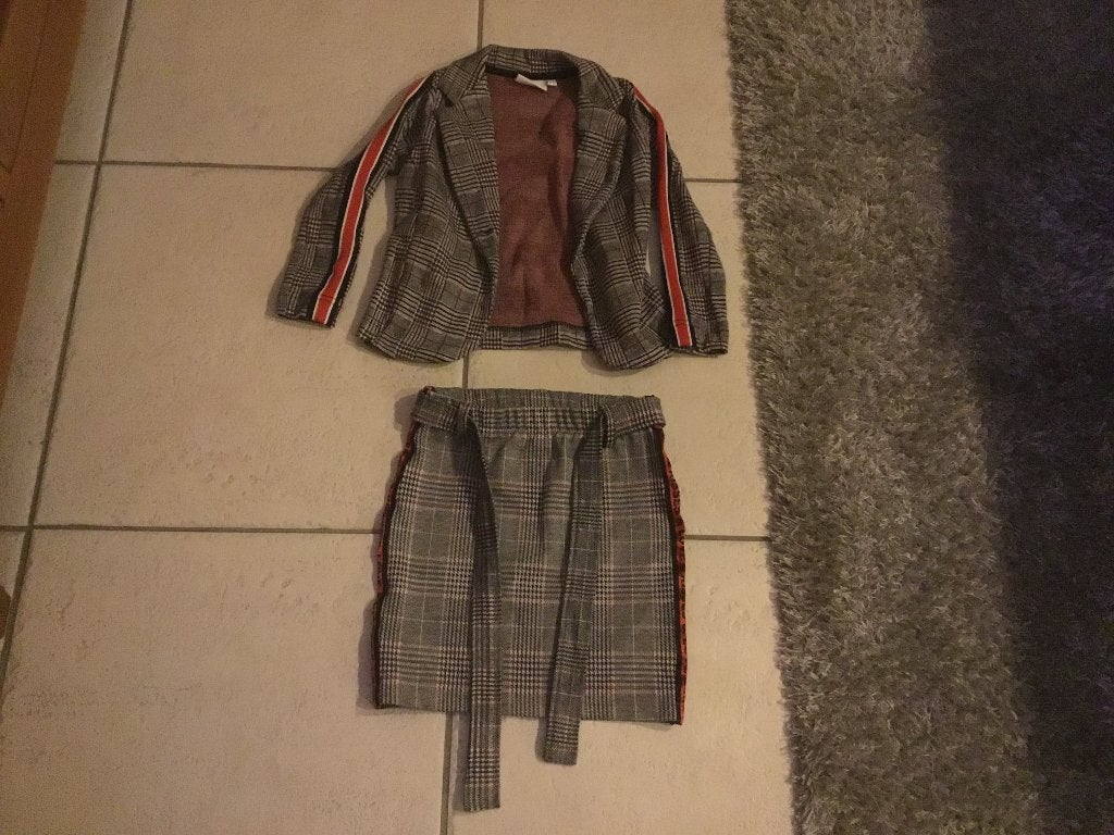 Blazer met rok meisje, maat 116/122, Meisje, D-Zine, Ophalen of Verzenden, Zo goed als nieuw