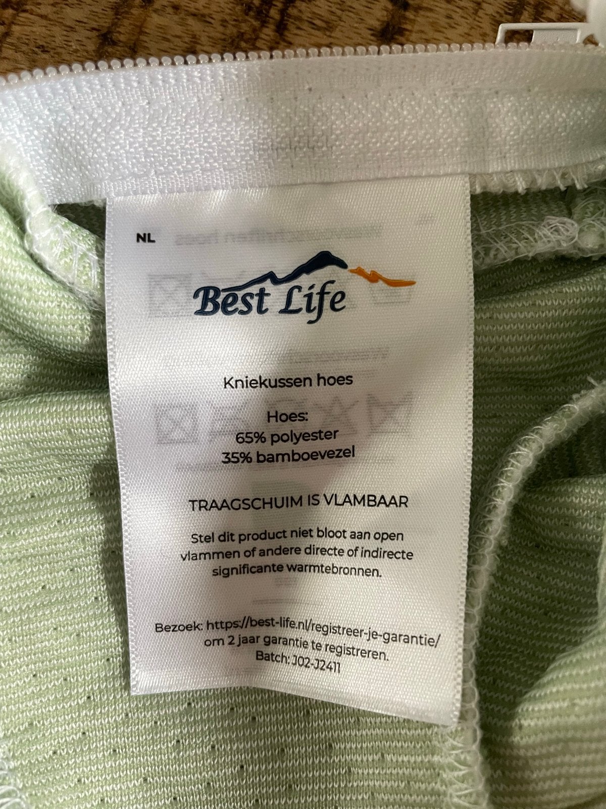 Best Life Kniekussen  Bamboevezel Hoes, Ophalen of Verzenden, Zo goed als nieuw