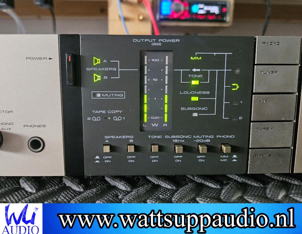 Pioneer A-6 Stereo versterker Vintage / VU meters, Gebruikt, ., Ophalen of Verzenden, 60 tot 120 watt