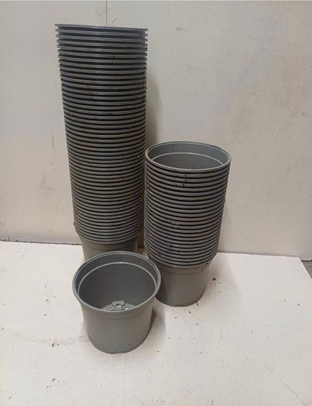 Kweekpotten plantenpotten bloempotten 2 liter, Kunststof, Gebruikt, Rond, Ophalen of Verzenden