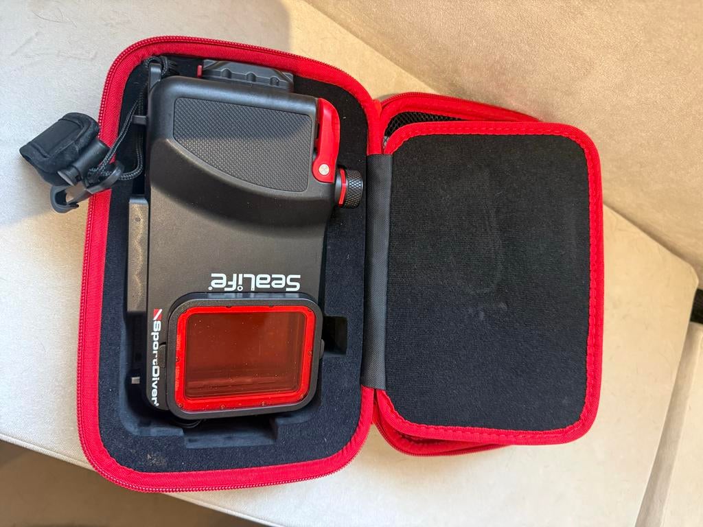 Sealife Sportdiver onderwater behuizing smartphone, Ophalen, Zo goed als nieuw, Meer dan 40 meter, Onderwaterhuis