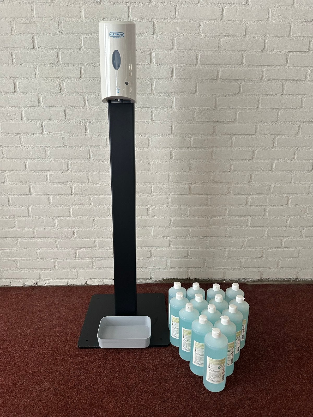 Clearafix Hygiënestation + Automatische Dispenser + 14L gel, Ophalen, Zo goed als nieuw
