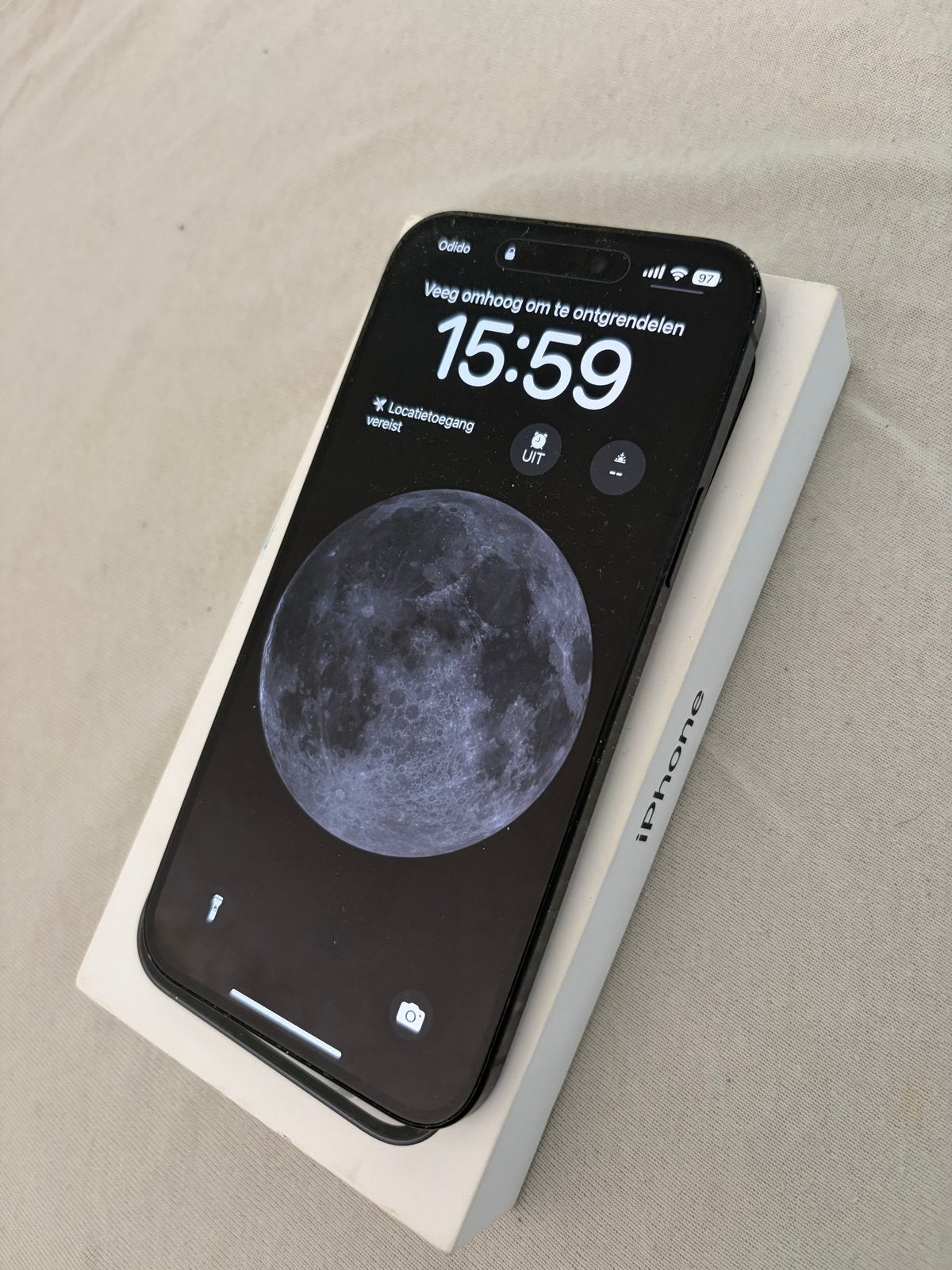 Apple iPhone 15 Plus Zwart 128GB, Ophalen, 128 GB, Zwart, Zo goed als nieuw