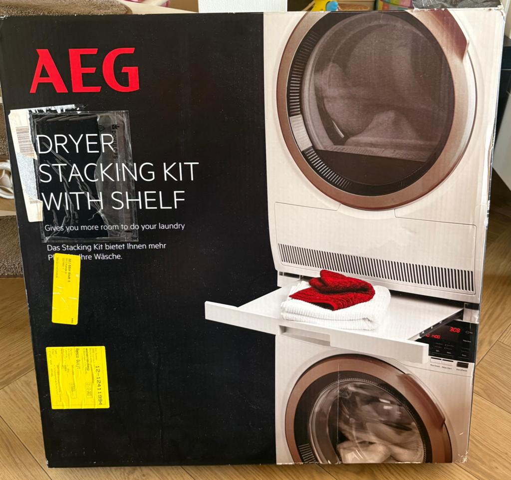 AEG Droger Stacking Kit met Uitschuifbaar Plateau, Ophalen, Nieuw