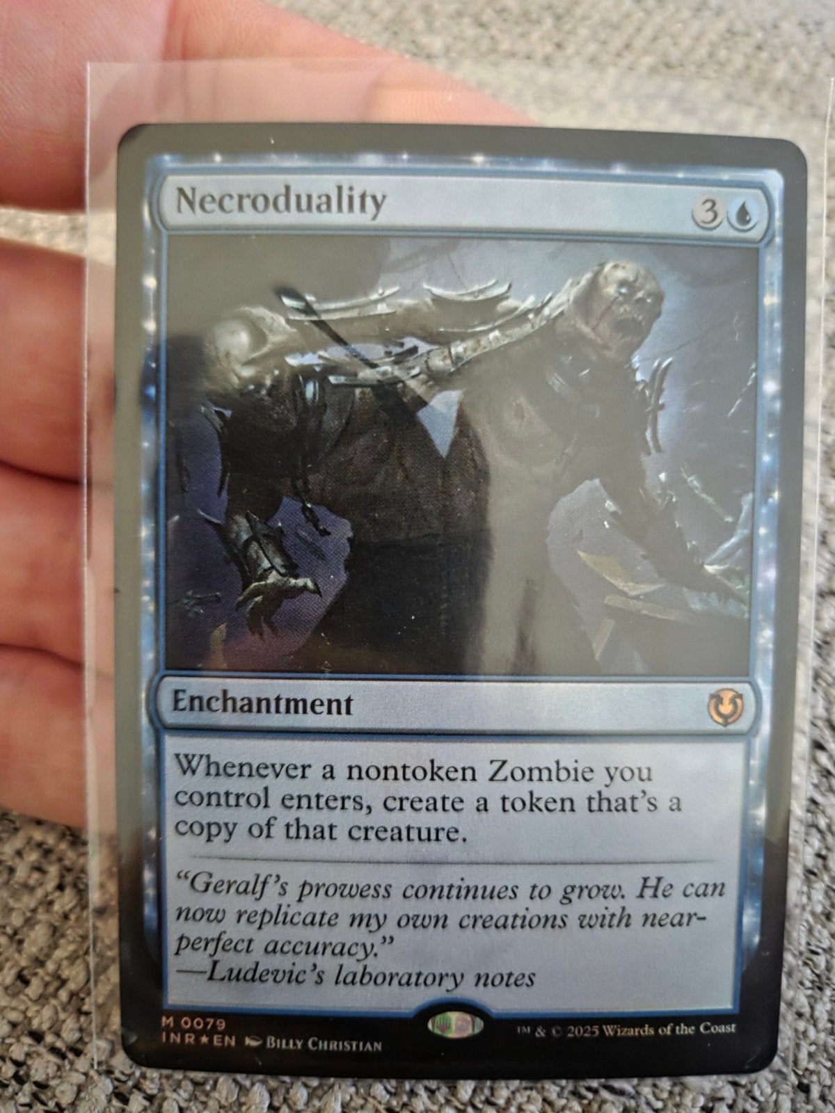 Mtg Necroduality, Ophalen of Verzenden, Nieuw, Losse kaart, Foil