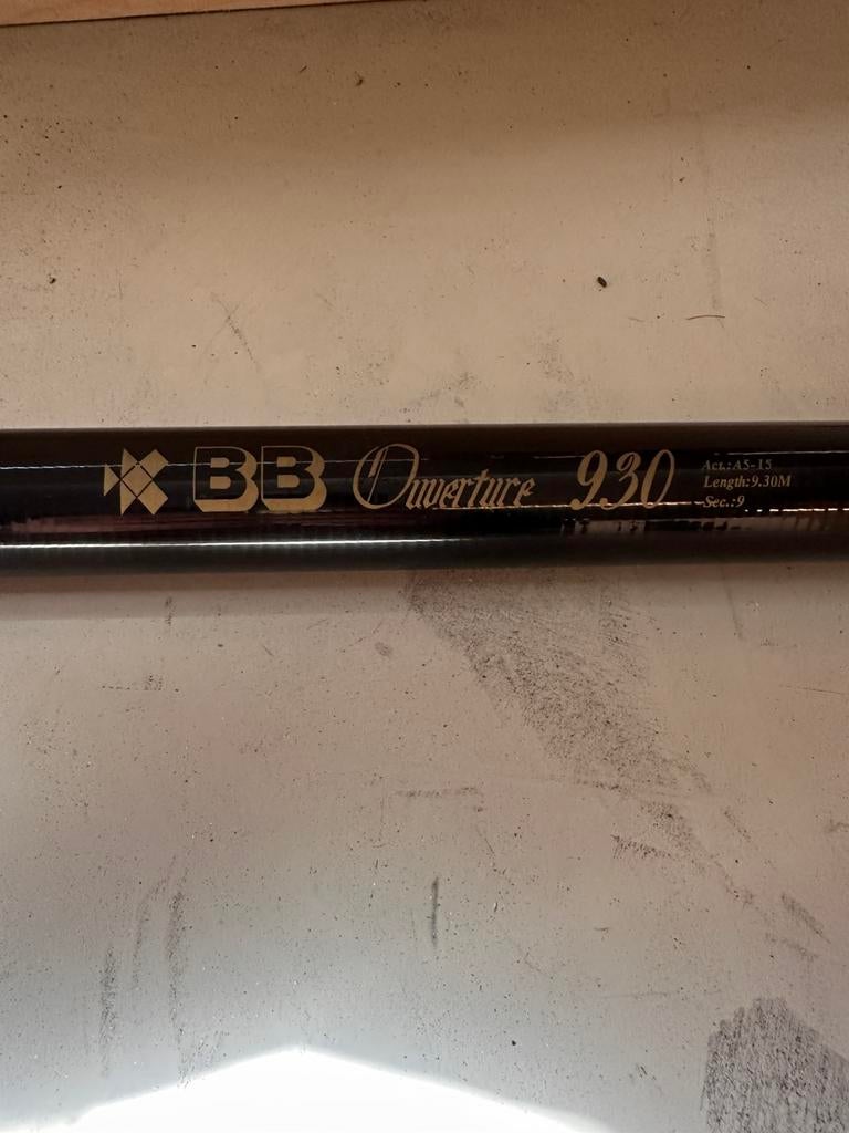 BB Overture 930 oversteek, Ophalen, Zo goed als nieuw, Vaste hengel