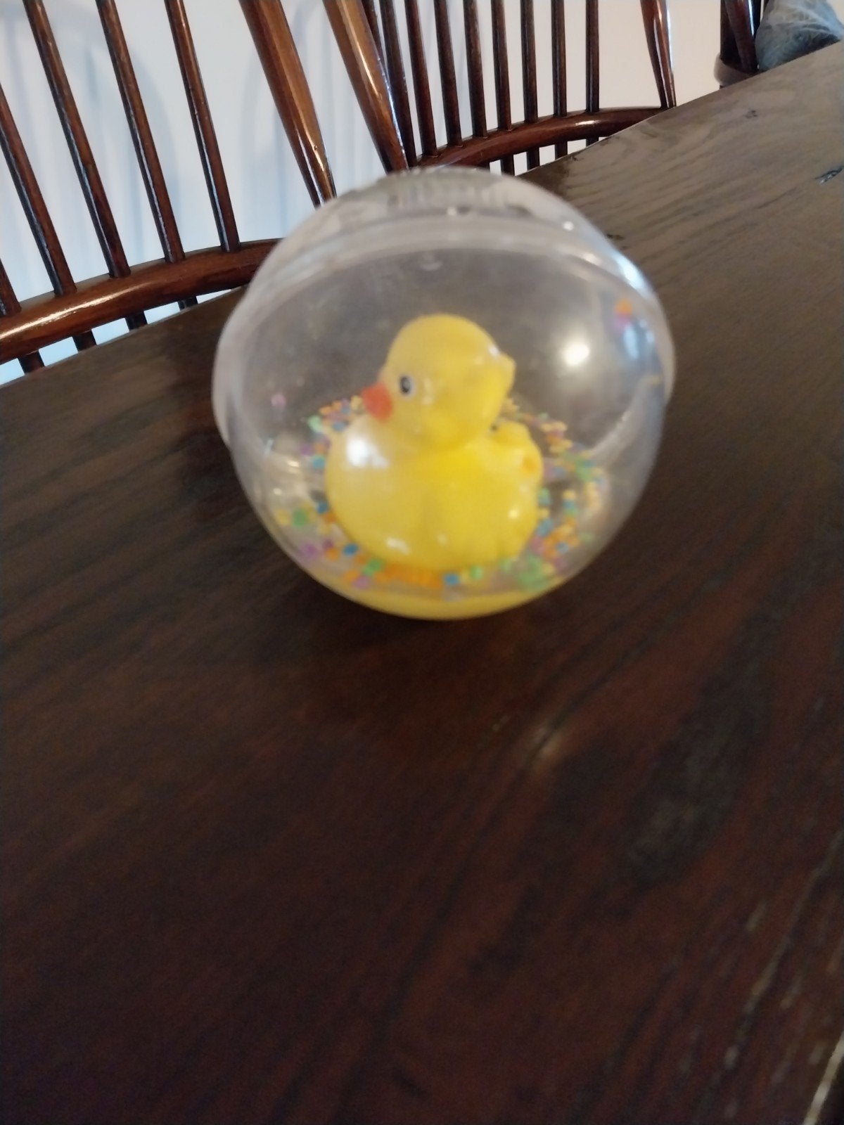 BADEENDJE IN HARDPLASTIC BUBBEL, Ophalen of Verzenden