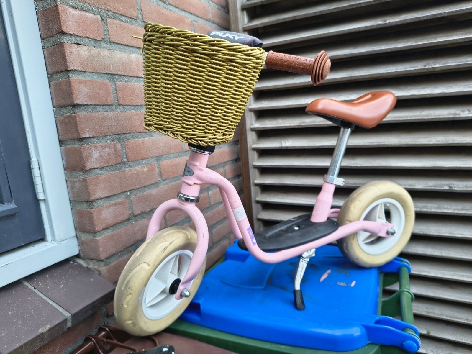Puky Loopfiets Roze met Mandje - Zeer goede staat, Ophalen, Gebruikt