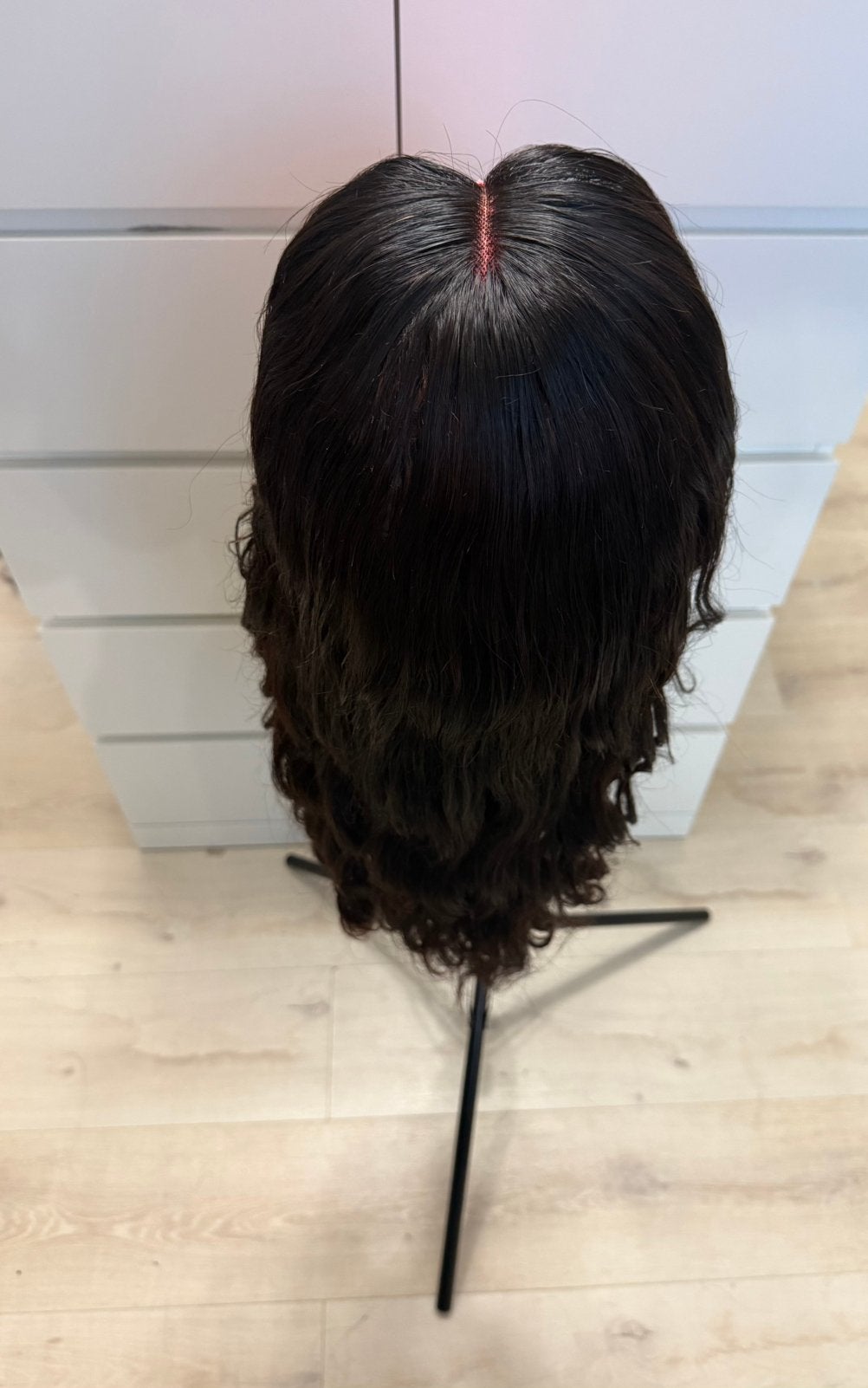 100% human hair wig 24 inch 13x4 lace frontal, Ophalen of Verzenden, Zo goed als nieuw