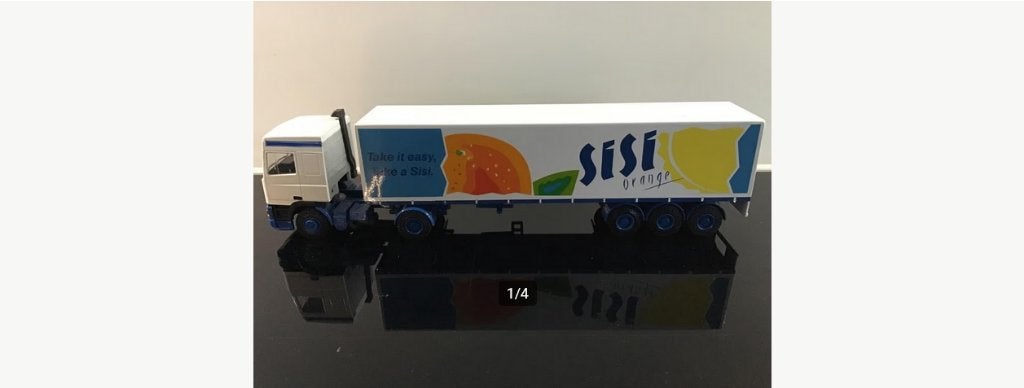 NIEUW:  1:50 Lion Toys DAF 95 400 met SISI Orange Oplegger., Hobby en Vrije tijd, Modelauto's | 1:50, Ophalen, Nieuw, Bus of Vrachtwagen
