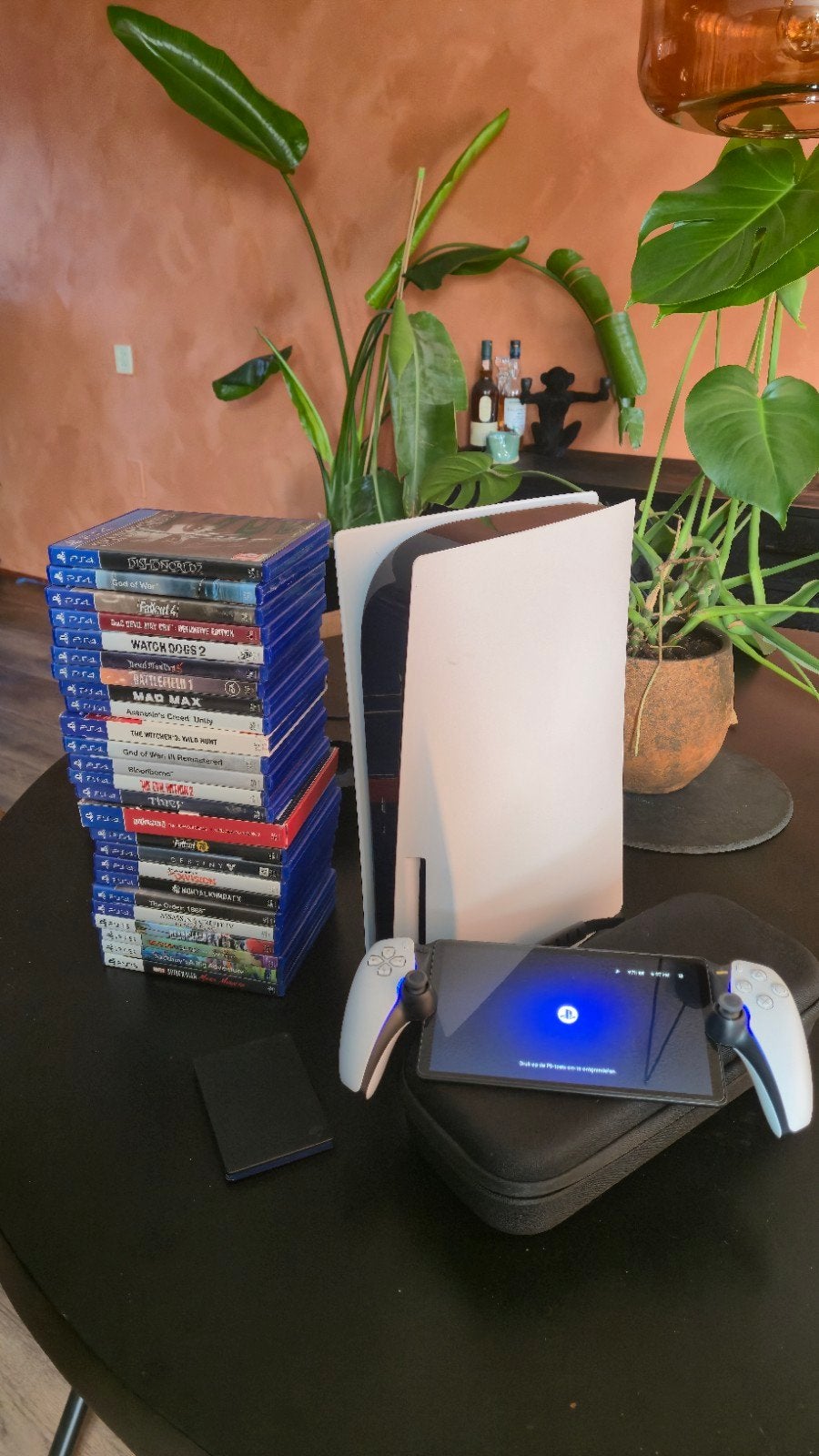 PS5 Disc + PS Portal, 25 games en 2TB Game Drive, Spelcomputers en Games, Spelcomputers | Sony PlayStation 5, Ophalen, Zo goed als nieuw