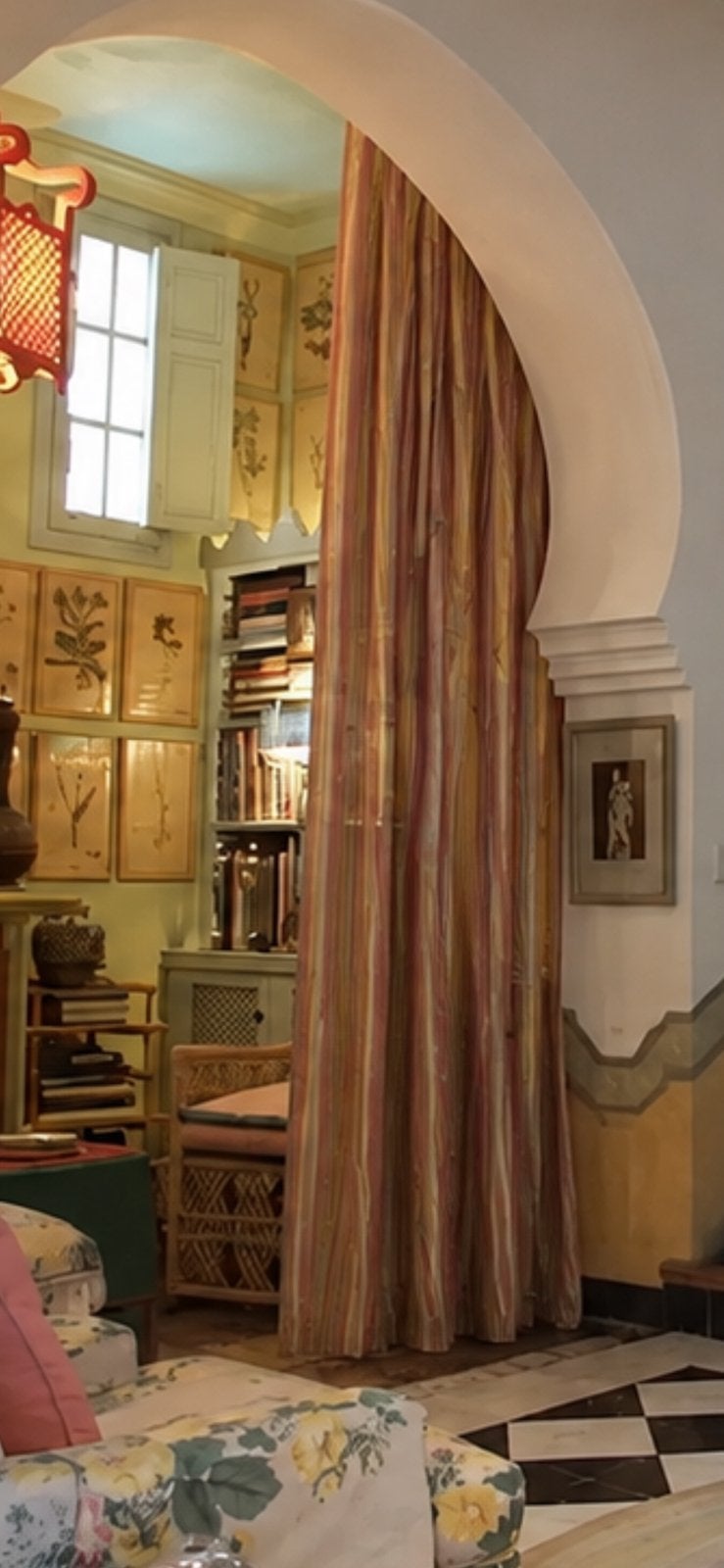 Designers guild taft zijde gevoerd look streep, Ophalen
