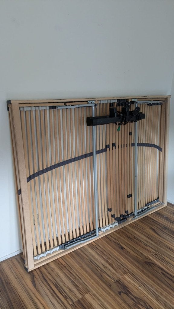 Elektrisch verstelbare lattenbodem 140x200, Ophalen, Gebruikt, 140 cm, Twijfelaar