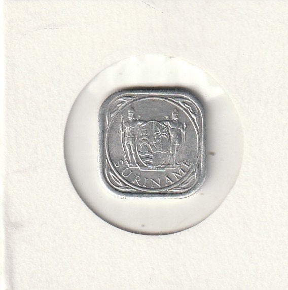 Suriname munten 5 cent 1976, Ophalen of Verzenden, Gebruikt