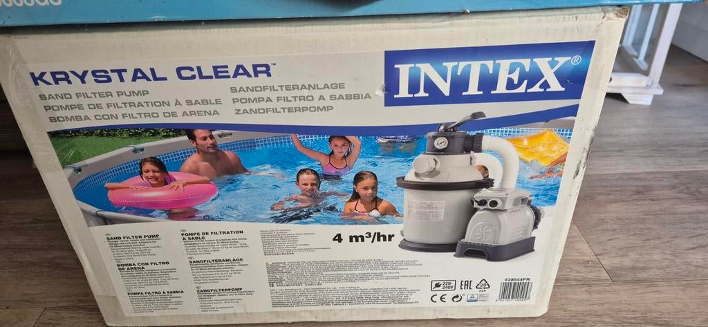 Intex Krystal Clear Zandfilterpomp & Zoutwatersysteem, Ophalen of Verzenden, Nieuw, Zwembadpomp