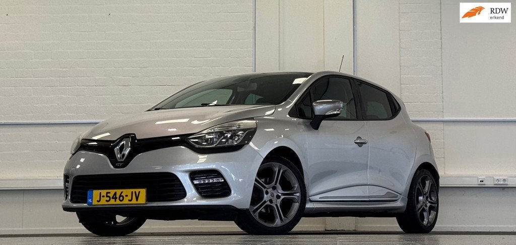 Renault Clio 1.2 GT Automaat Camera Navi 100% Onderhouden Mo, Euro 5, Stof, Gebruikt, Zwart