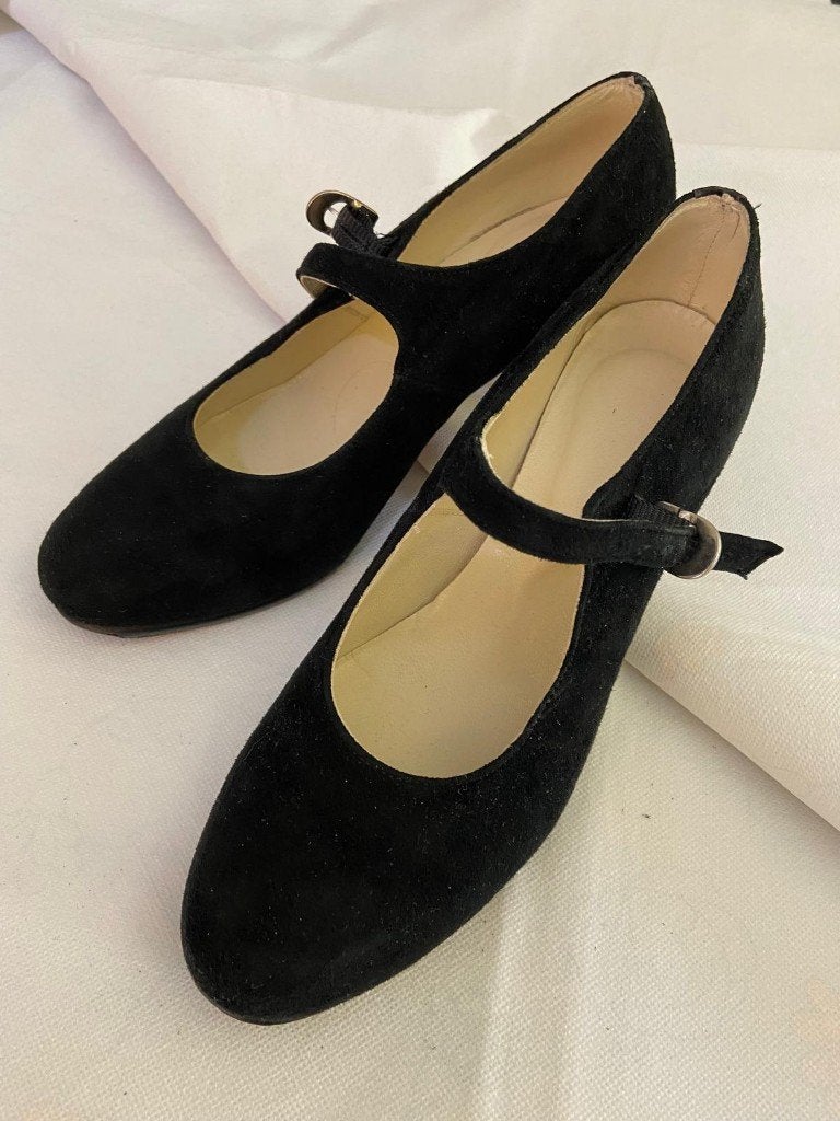 flamenco dansschoenen, Ophalen of Verzenden, Zo goed als nieuw, Zwart, Overige typen