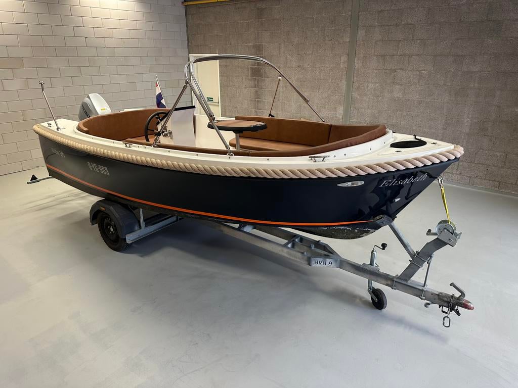 Z.G.A.N. Maxima 550 Sloep - 2024, Honda 40 pk, 49 vaaruur!, Watersport en Boten, Sloepen, Ophalen, Zo goed als nieuw, 30 tot 50 pk