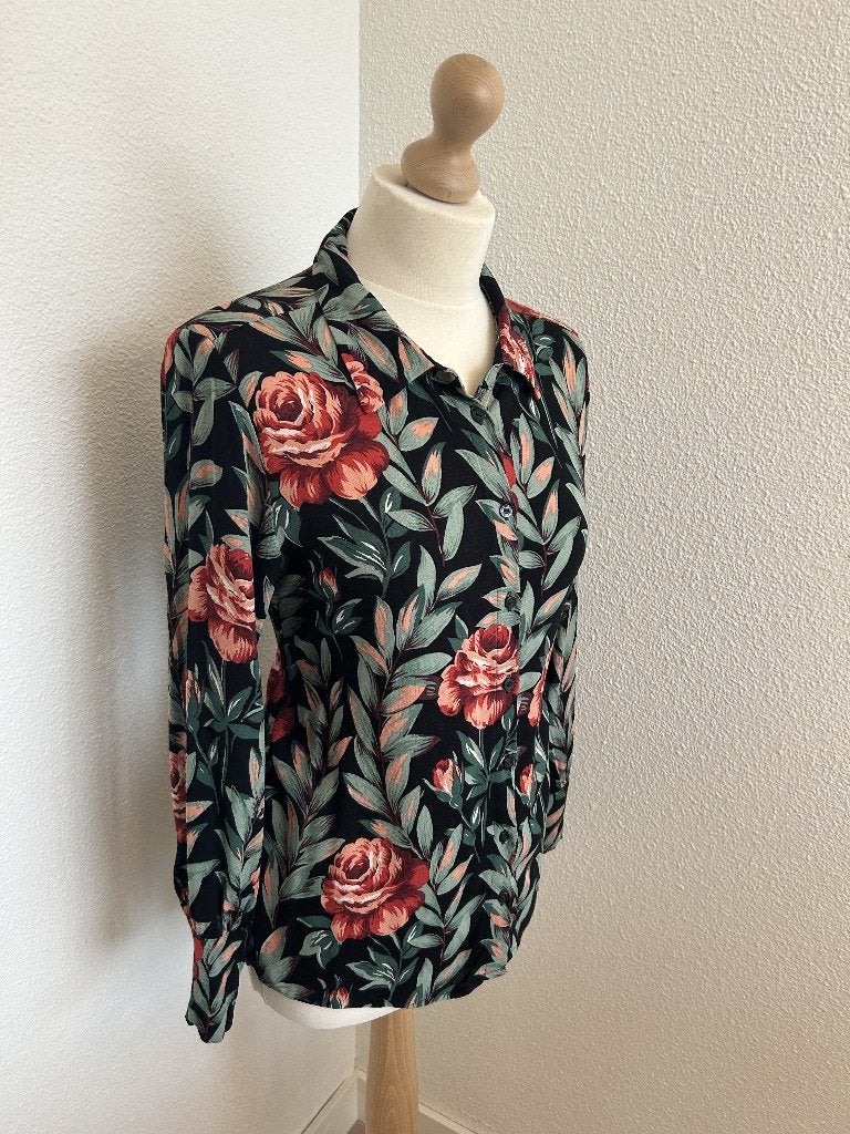 King Louie maat 38 bloemen blouse 47, Kleding | Dames, Maat 38/40 (M), Ophalen of Verzenden, Zo goed als nieuw, King Louie