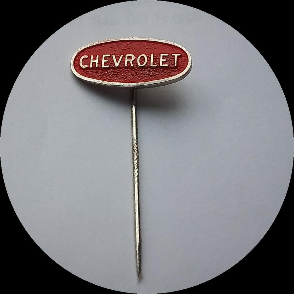 CHEVROLET speldje,  ovaal, Verzamelen, Speldjes, Pins en Buttons, Ophalen of Verzenden, Zo goed als nieuw, Transport, Speldje of Pin