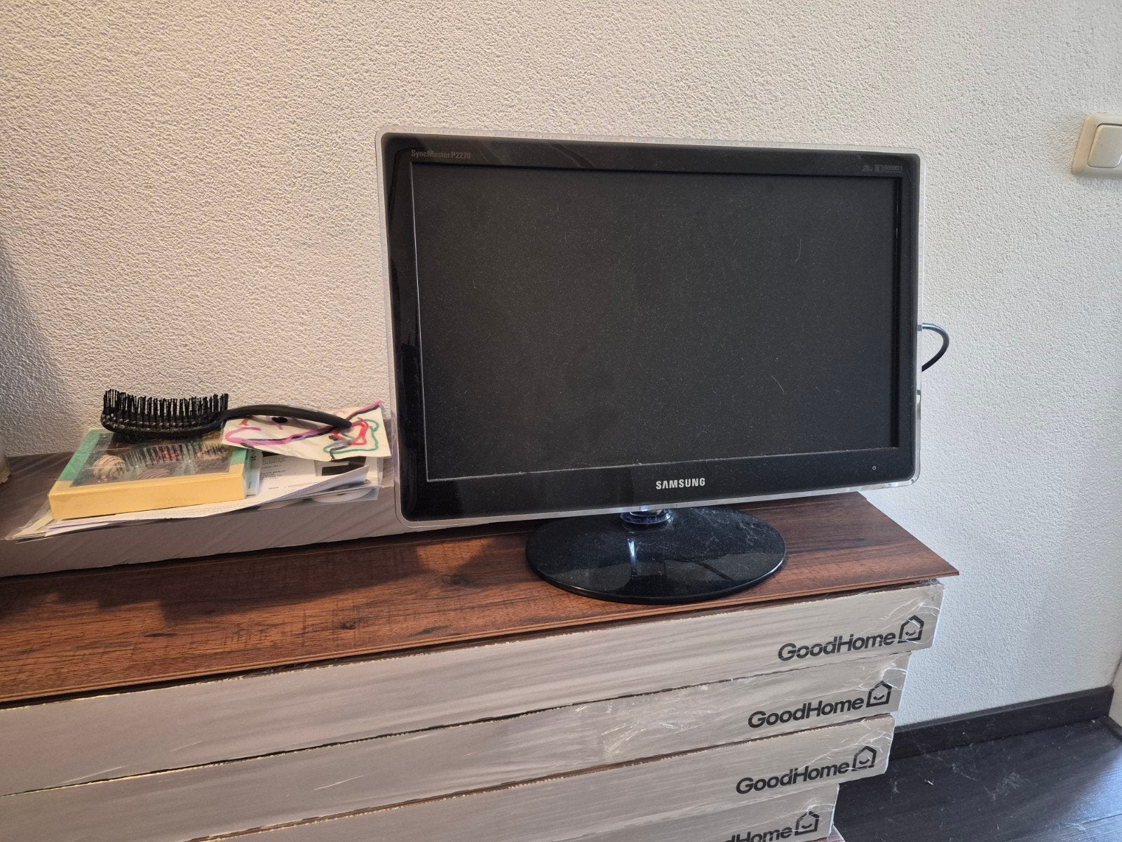 Samsung monitor met DVI-aansluiting (geen HDMI), Computers en Software, Monitoren, Gebruikt, DVI, Ophalen