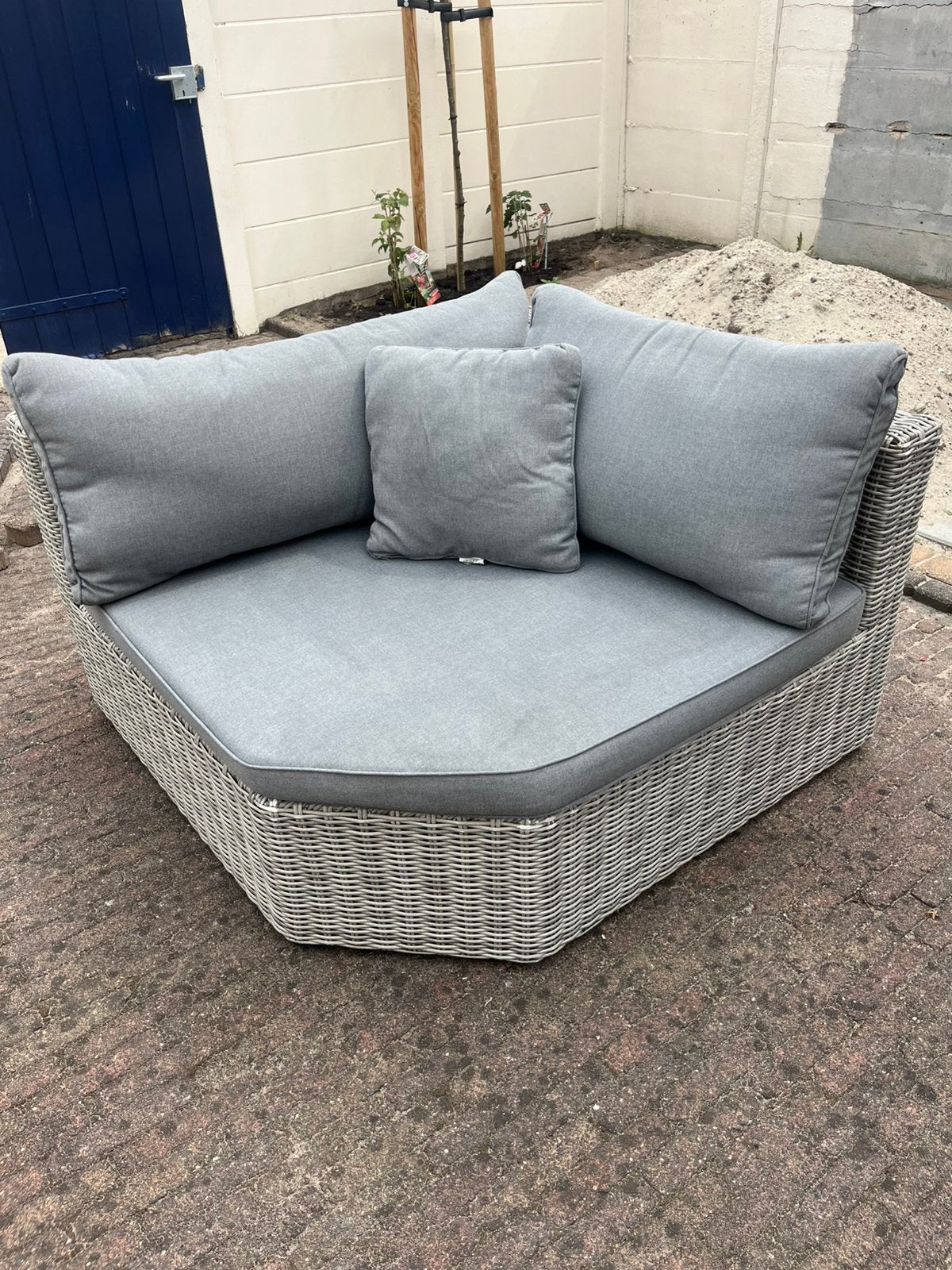 Fijne lounge fauteuil, love seat, relax stoel Bois le Duc, Ophalen, Gebruikt, Wicker