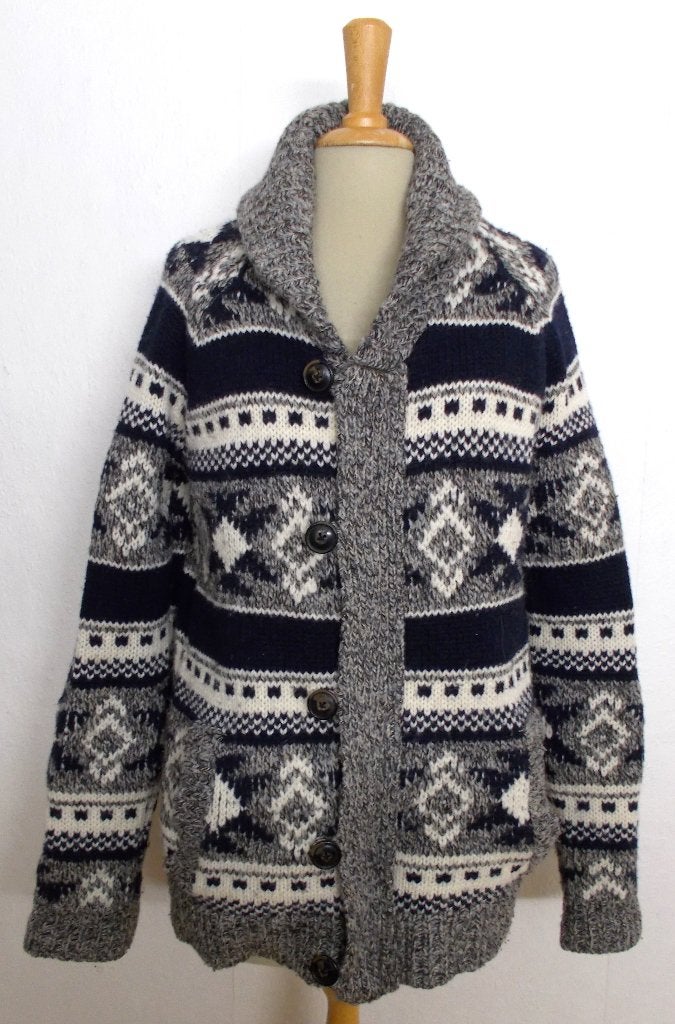 100% wol Noors look print vest van Scotch & Soda! M, Verzenden, Zo goed als nieuw, Maat 38/40 (M), Zwart