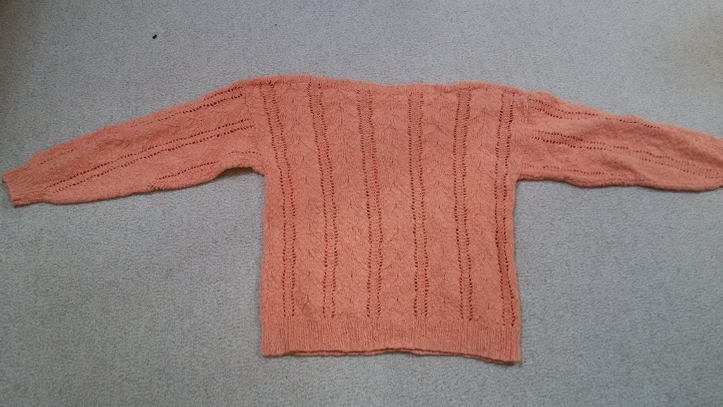 Oranje gebreide trui, maat M?, Ophalen of Verzenden, Gedragen, Maat 38/40 (M), Oranje