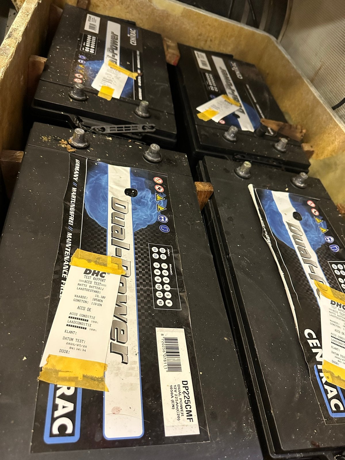 Dual Power DP225CMF 12V 225Ah (C20) Accu, Ophalen, Gebruikt