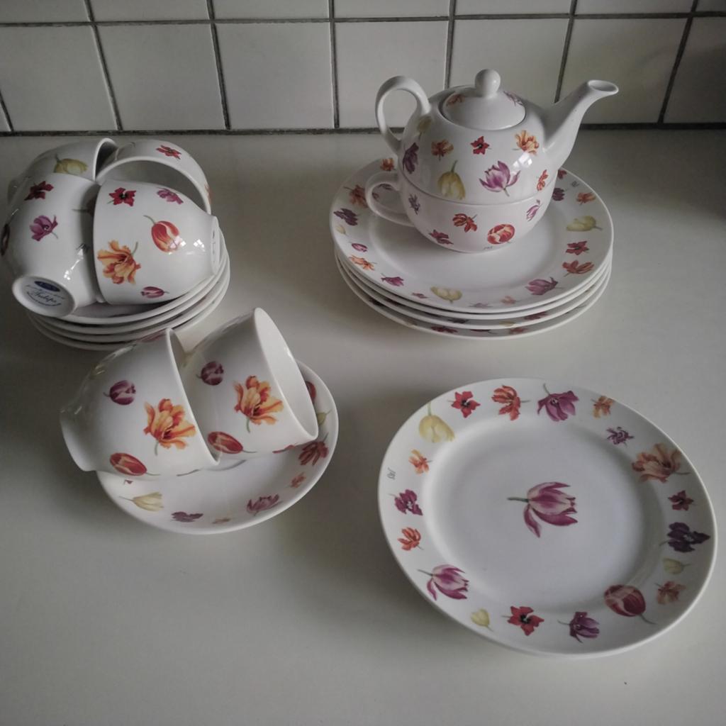 Jet tulips, Ophalen of Verzenden, Zo goed als nieuw, Overige stijlen, Kop(pen) en/of Schotel(s)
