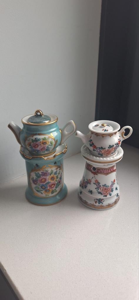 Antieke miniatuur theepot comfort, Antiek en Kunst, Antiek | Porselein, Ophalen of Verzenden