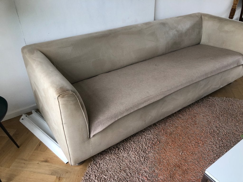 Gelderland 4800 suede 3-zits, Ophalen, Gebruikt, Driepersoons, 75 tot 100 cm