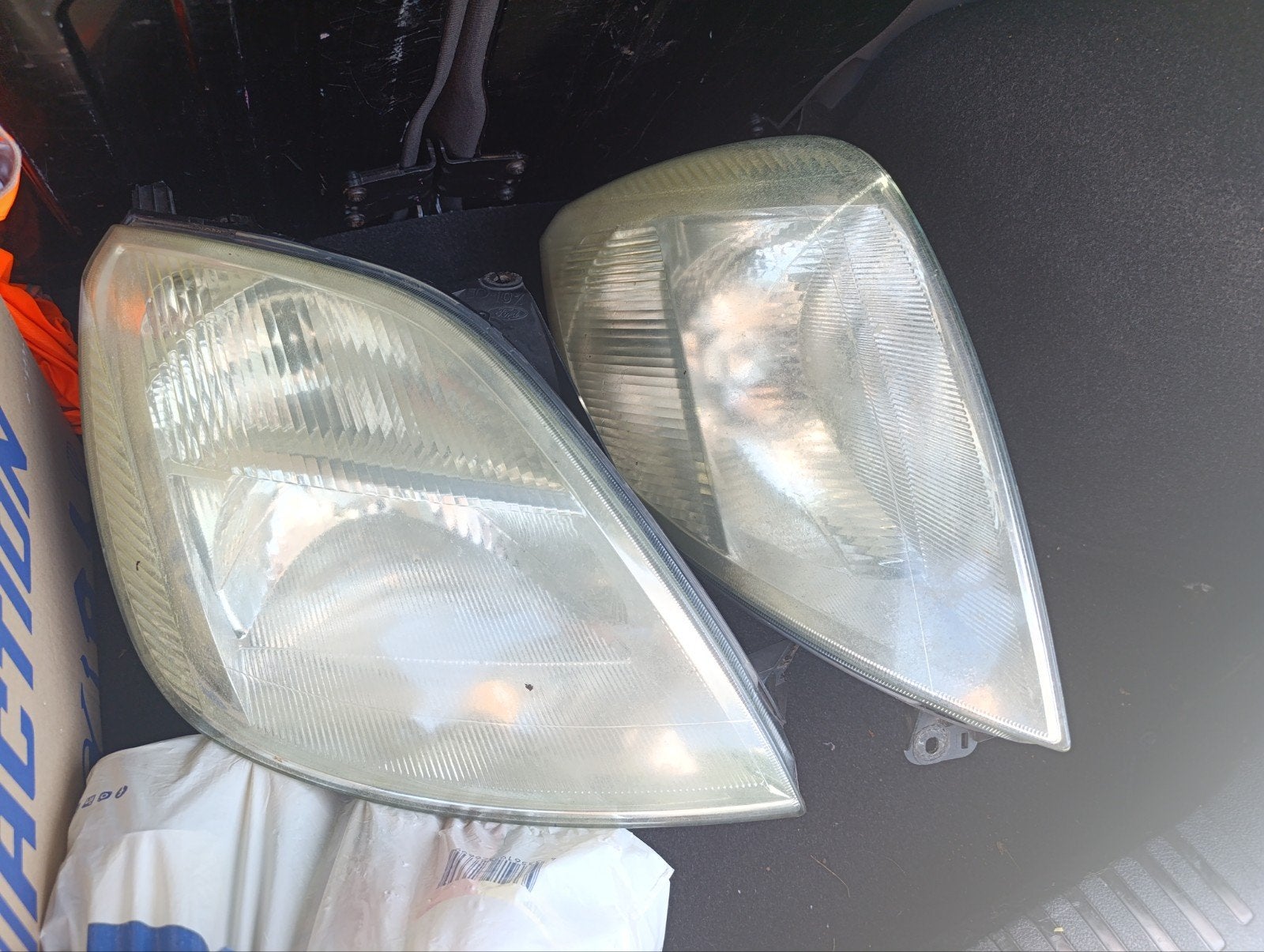 Koplampen Ford Fiesta Mk5 (2002) - Set Links & Rechts, Auto-onderdelen, Ophalen of Verzenden, Ford