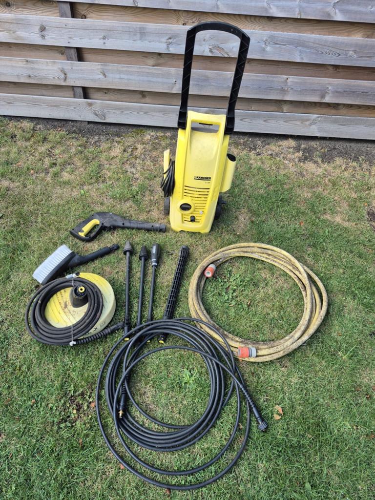 Kärcher K2.980M Hogedrukreiniger met accessoires, Ophalen, Gebruikt, Elektrisch, Kärcher