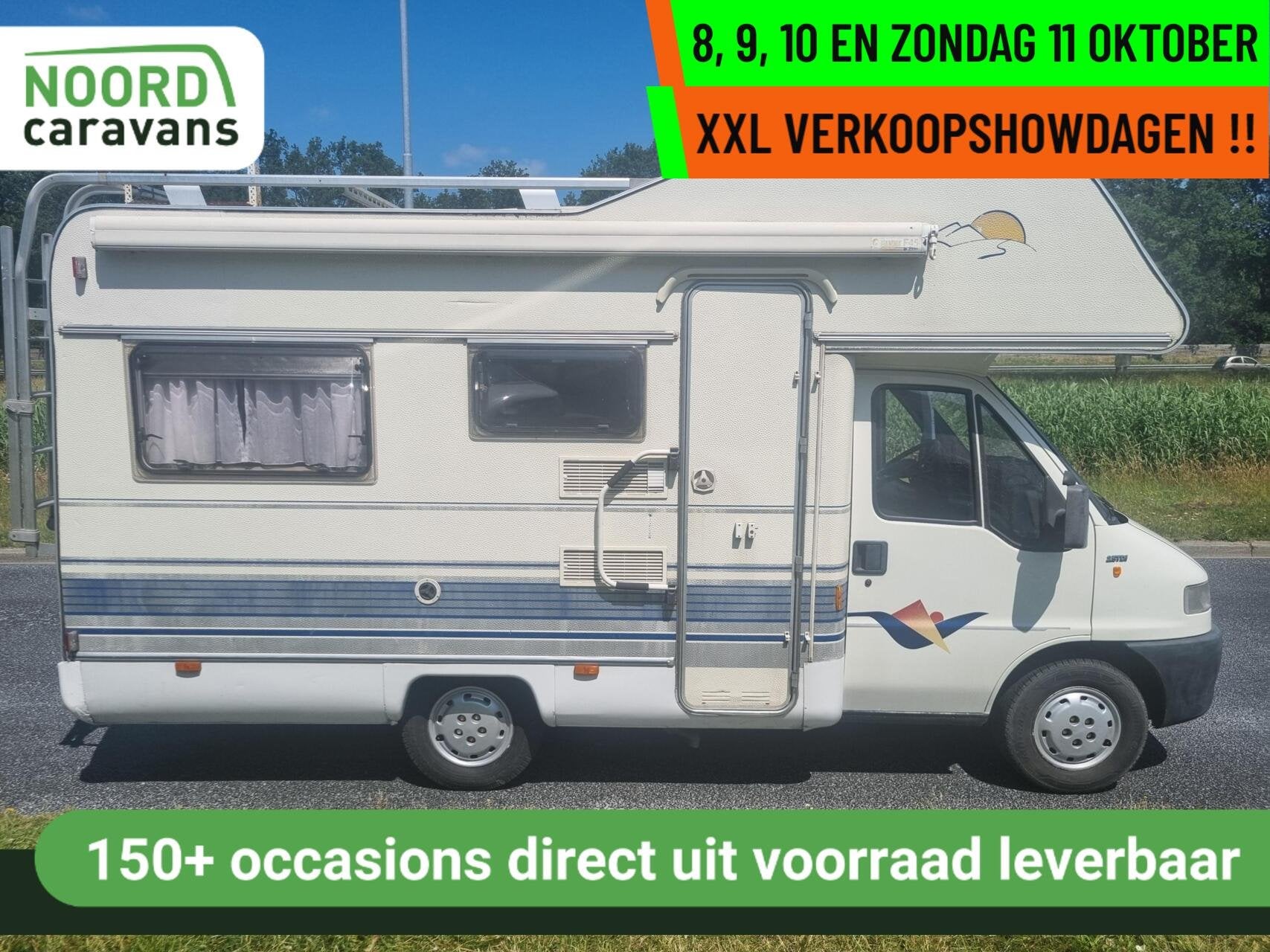 FIAT 230 RO TEC 2.5 TDI CASS LUIFEL +HANDGESCHAKELD+TREKHAAK, Caravans en Kamperen, Bedrijf, Half-integraal, Fiat, Tot en met 4
