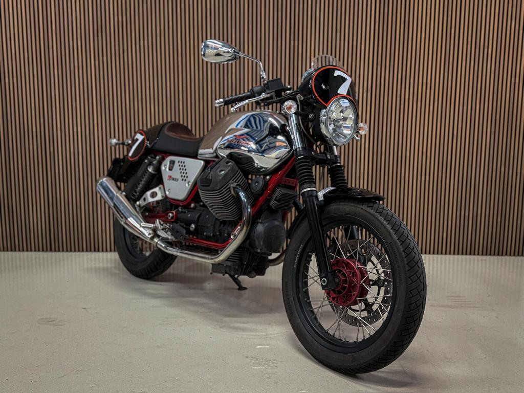 Moto Guzzi V7 Racer 744cc, Motoren, Cardan-aandrijving, 2 cilinders, Bedrijf, Toermotor